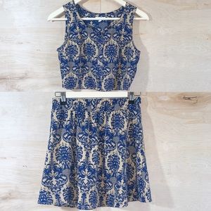Mine | 2 Piece Crop Top and Skirt Set